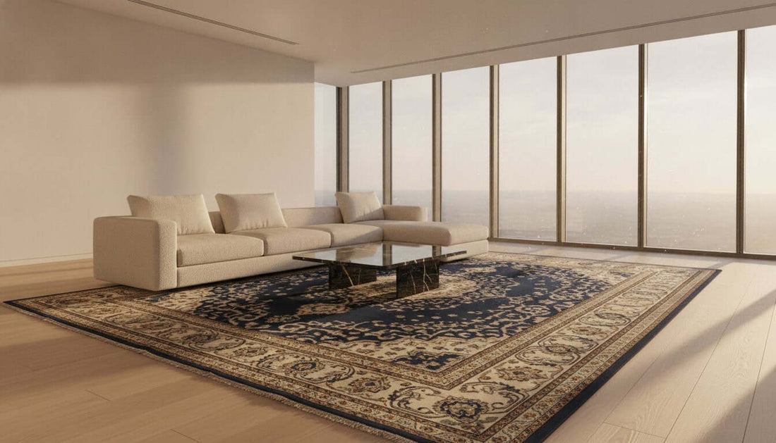Blue Persian Rugs: The Art of Serenity in Modern Luxury Interiors