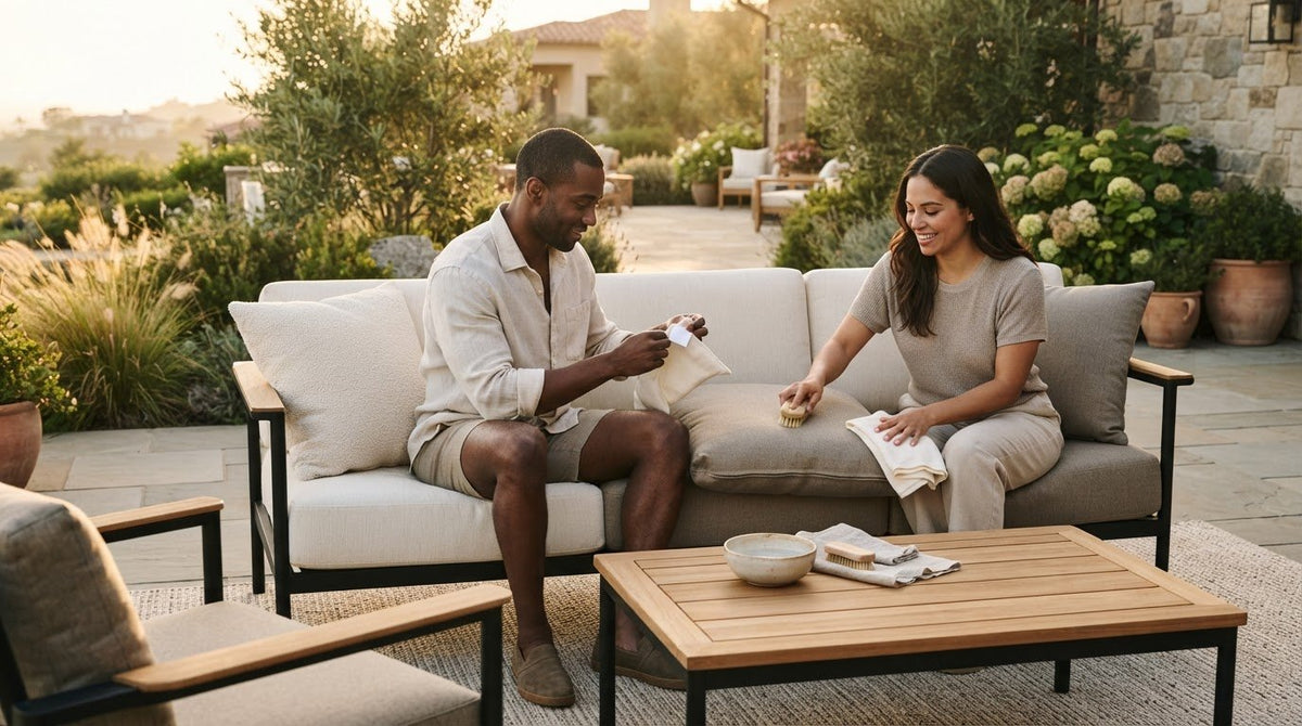 How to Clean Outdoor Furniture Cushions Without Damaging Them