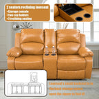 reclining sofa set ginger faux leather sofa and loveseat
