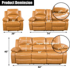 reclining sofa set ginger faux leather sofa and loveseat