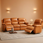 reclining sofa set ginger faux leather sofa and loveseat