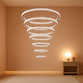 Crystal Chandelier Lighting LED Ceiling Fixture Ring