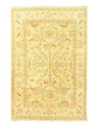 Oushak area rug Canvello hand knotted ivory 6x9 Indian
