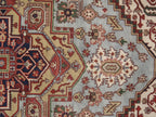 blue rug for living room Canvello Serapi design 9x12