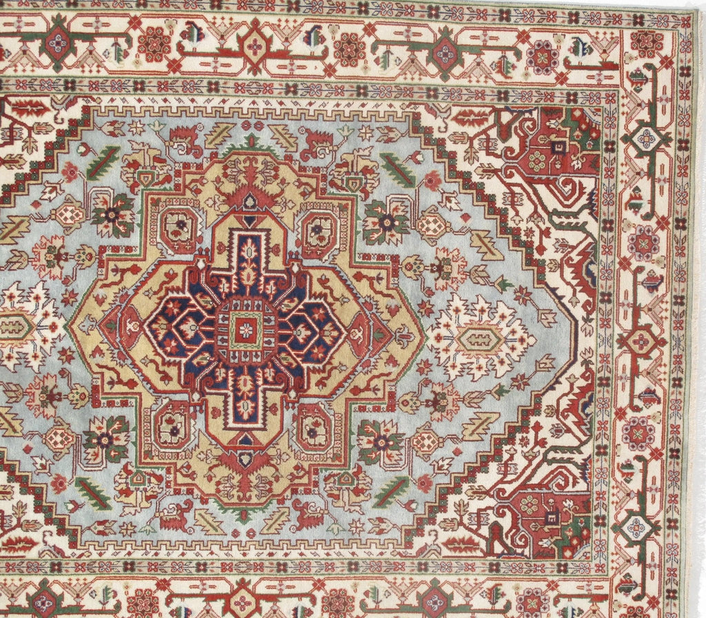 Canvello Light Blue Serapi Design Rug - 9' X 12'