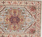 blue rug for living room Canvello Serapi design 9x12
