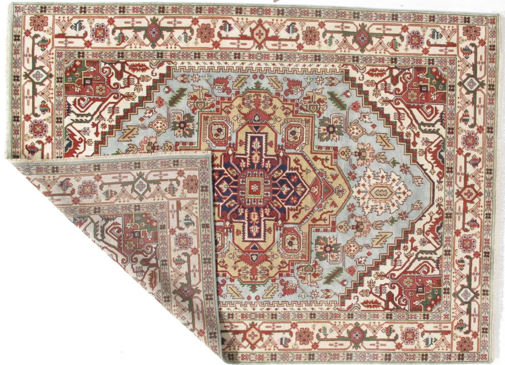 Canvello Light Blue Serapi Design Rug - 9' X 12'