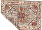 blue rug for living room Canvello Serapi design 9x12