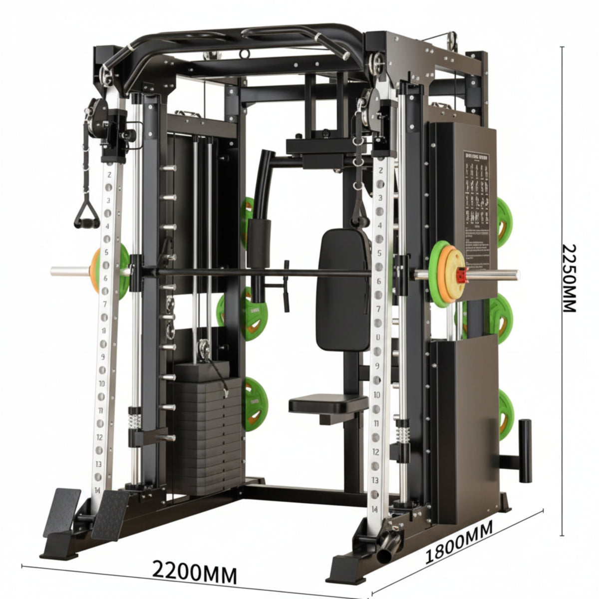 Professional Gym Smith Machine Set—Multi-Functional All-In-One Fitness Equipment for Professional Gyms