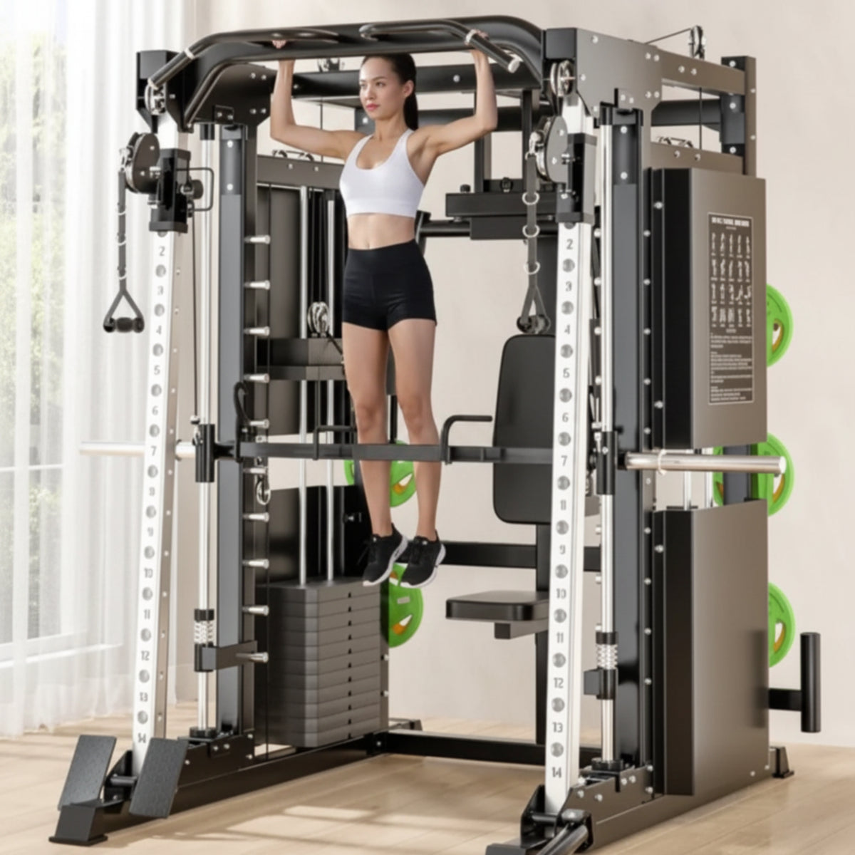 Professional Gym Smith Machine Set—Multi-Functional All-In-One Fitness Equipment for Professional Gyms